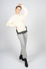 Load image into Gallery viewer, Knitted Sweater with Lace hem