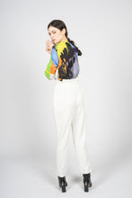 Load image into Gallery viewer, White High Waisted Trousers with Removable Belt