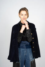 Load image into Gallery viewer, Marine Blue Corduroy Jacket with Waistband