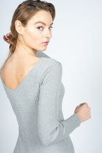 Load image into Gallery viewer, Grey Knitted Jumpsuit with Front Button Opening
