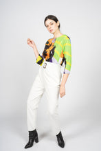 Load image into Gallery viewer, White High Waisted Trousers with Removable Belt
